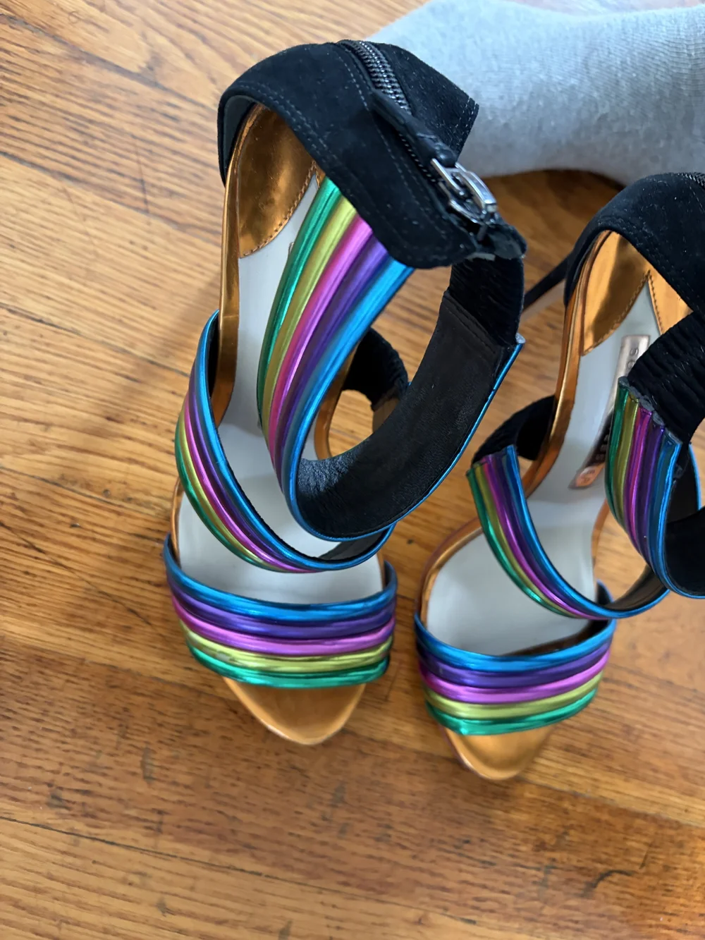 Sophia Webster Multicolor Metallic Strap Sandals - Women's - Picture 6 of 7